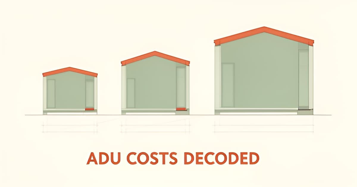 ADU Size and Cost: What 500, 800, and 1,200 SF Units Run in LA