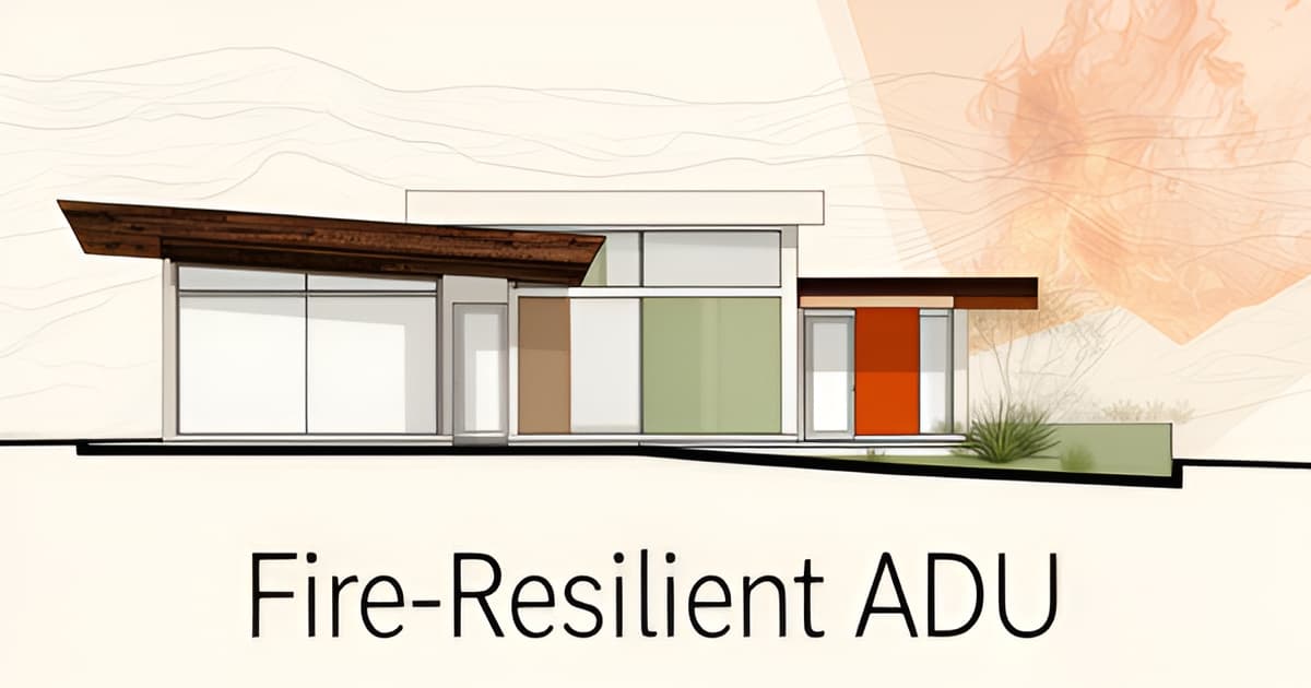 ADU in a Fire Zone: Insurance Costs in Southern California's WUI
