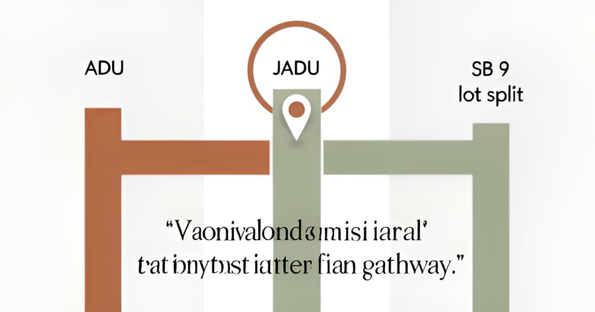 ADU vs JADU vs SB 9: Comparing Costs of Every Path to a Second Unit