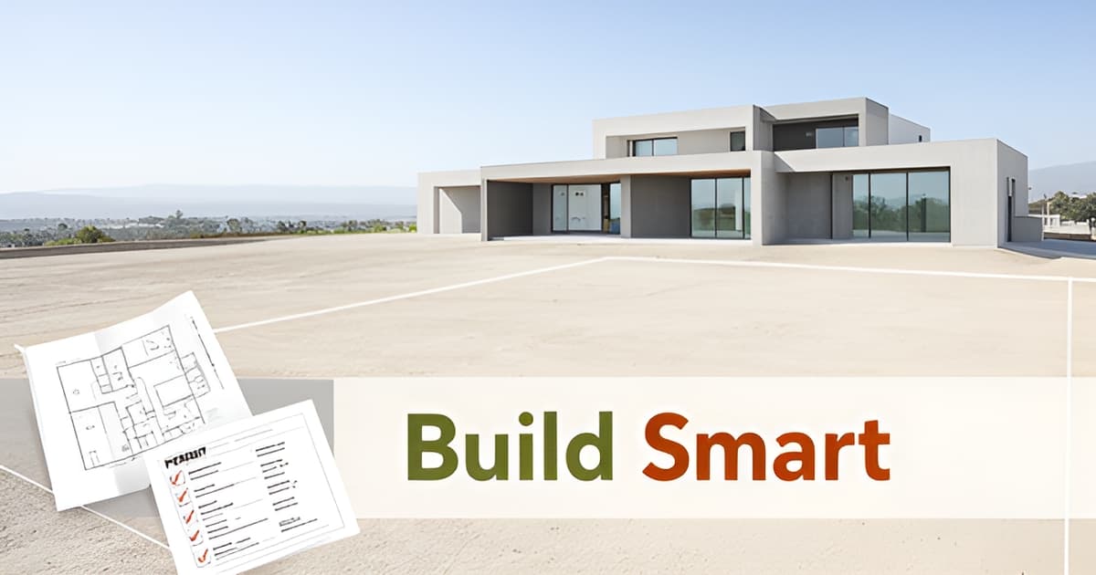 Build House on My Land in California: Permit and Cost Sequence