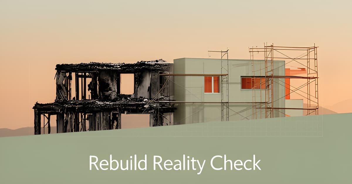 Cost to Rebuild a House After a Fire in Los Angeles: Per-Square-Foot Reality