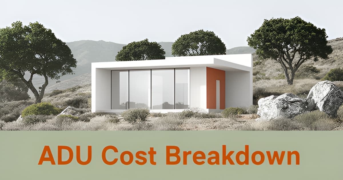 Detached ADU Cost in California: Full Budget Breakdown