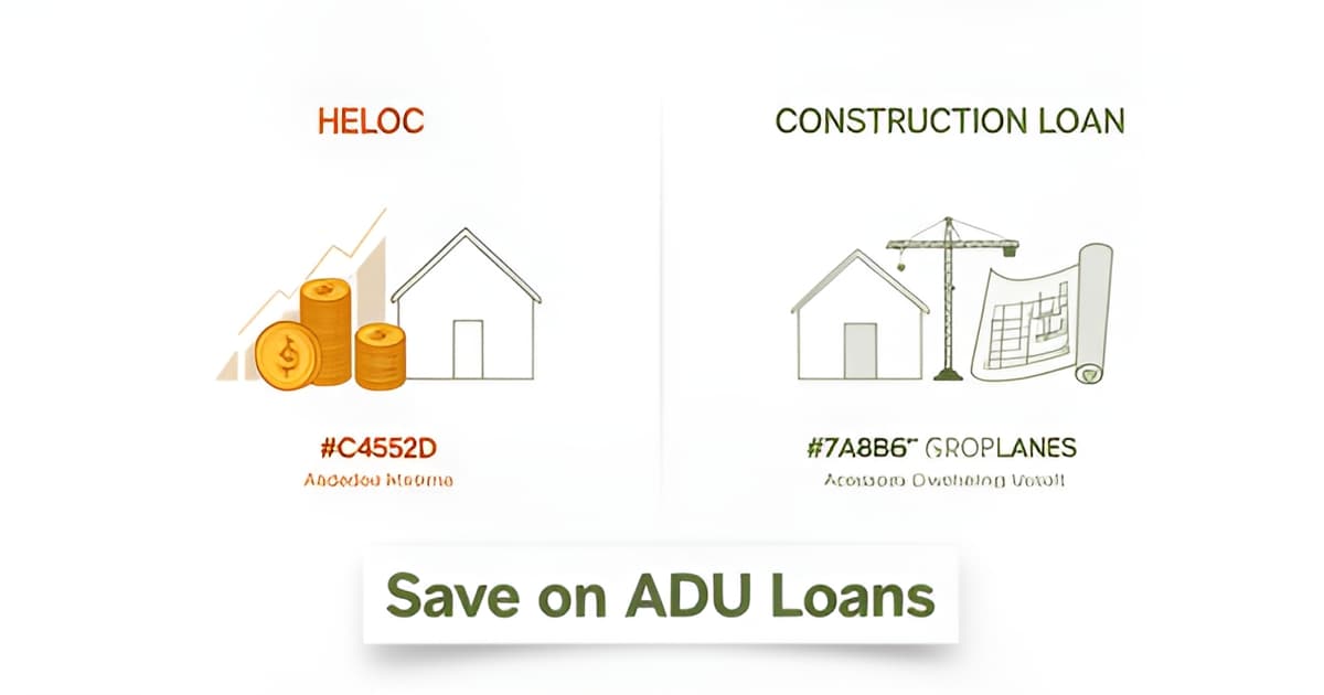 HELOC vs Construction Loan for an ADU: Which Costs Less Overall
