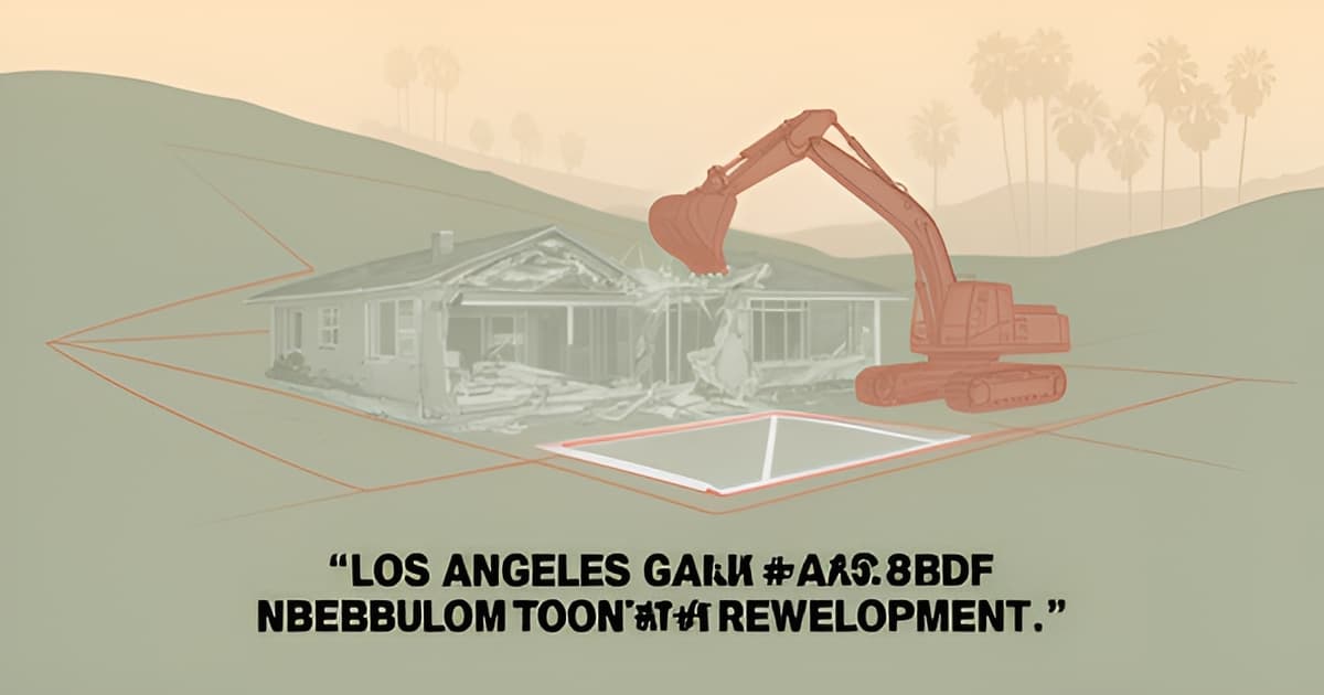 Knock Down Rebuild in Los Angeles: Tear-Down Costs and Rebuild Economics
