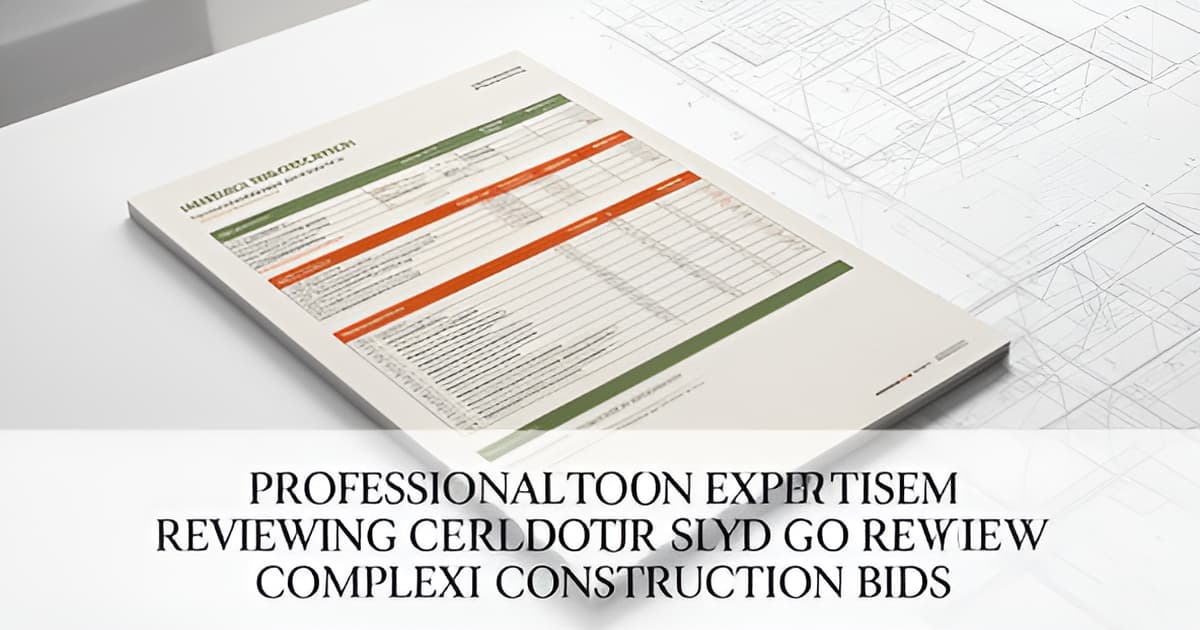 Reading a Construction Bid: Line Items That Reveal a Contractor's Real Cost