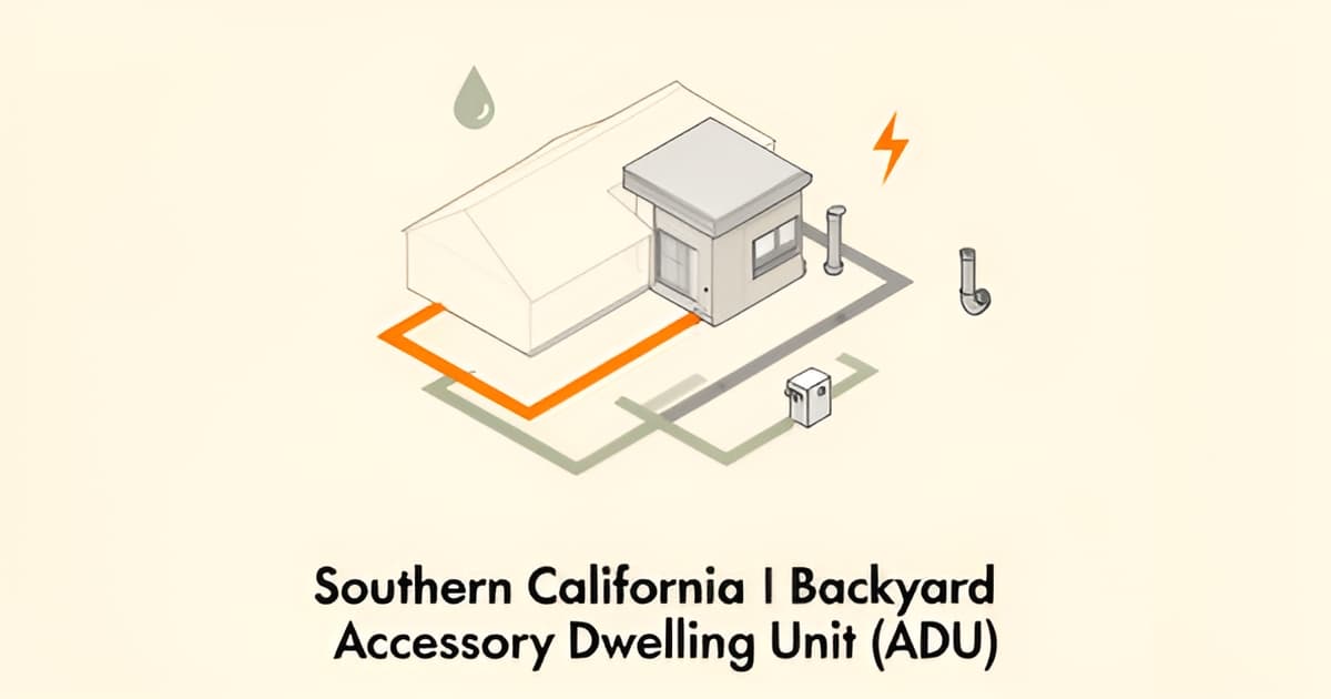 Site Utilities for an ADU: Sewer, Water, and Power Costs in LA County